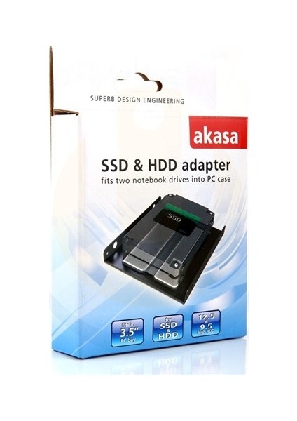 2 x 2.5" HDD/SSD Çift Yuvalı 3.5" Dönüştürücü (AK-HDA-03)