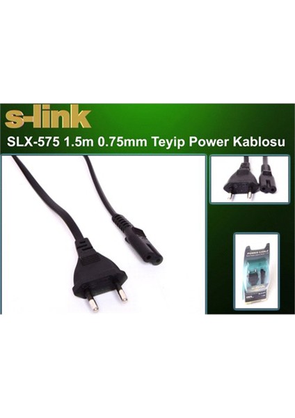 Slx-575 1.5M 0.75Mm Teyp Power Kablosu