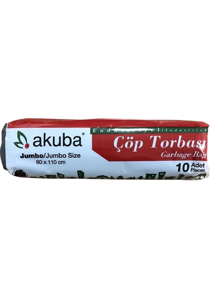 Çöp Torbası Jumbo Boy - Siyah 80*110 cm