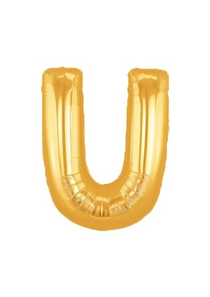 U Harf Altın Folyo Balon 40 İnç