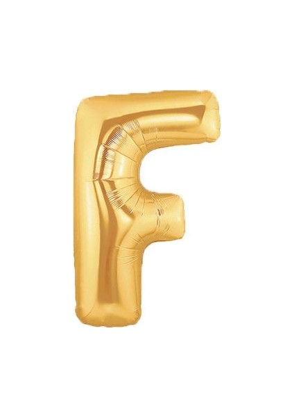 F Harf Altın Folyo Balon 40 İnç