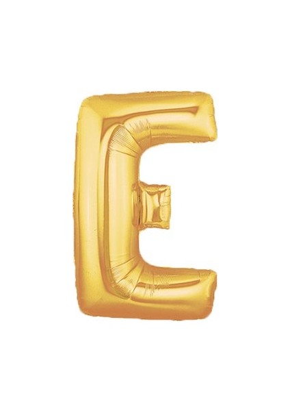 E Harf Altın Folyo Balon 40 İnç