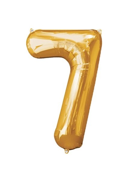 7 Rakam Altın Folyo Balon 40 İnç