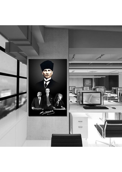 Atatürk Resimlerinden Kanvas Tablo