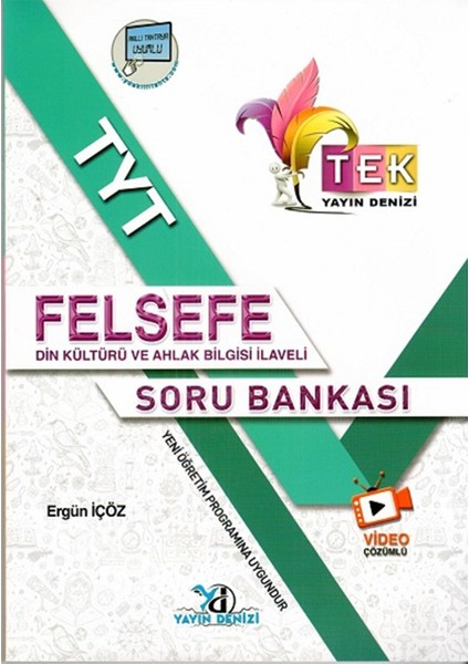 TYT Tek Serisi Video Çözümlü Felsefe Din Kültürü ve Ahlak Bilgisi İlaveli Soru Bankası