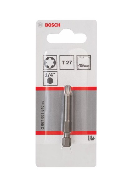 - Ekstra Sert Seri Vidalama Ucu - T27, 49 Mm