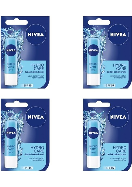 Lıp Dudak Kremi Hydro Care 4'lü Set