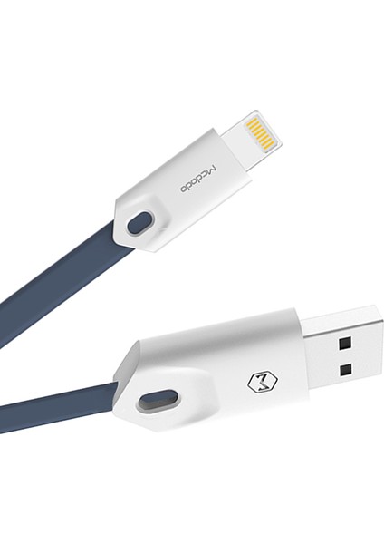 CH-662 2 USB Girişli Adaptör + Lightning Şarj ve Data Kablo 1 mt
