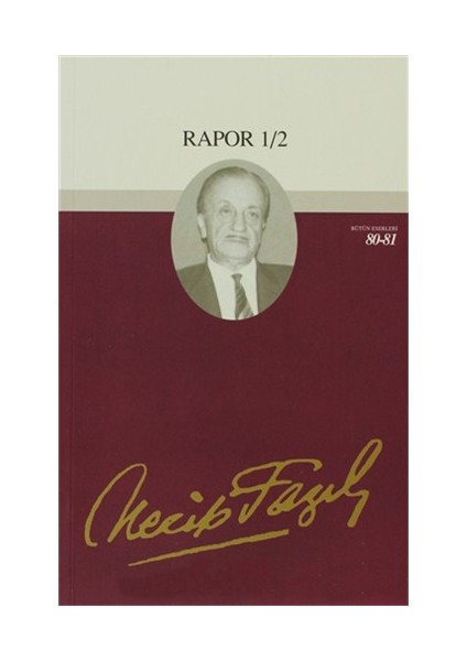 Rapor 1/2 : 69 - Necip Fazıl Bütün Eserleri-Necip Fazıl Kısakürek