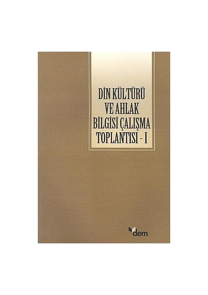 Din Kültürü Ve Ahlak Bilgisi Çalışma Toplantısı 1