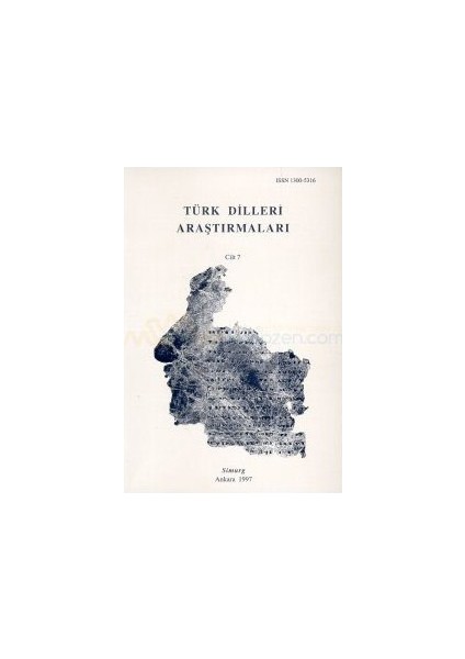 Türk Dilleri Araştırmaları Yıllığı 1997 Cilt: 7-Mehmet Ölmez