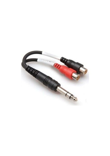 1/4'' Trs (M) <-> Dual Rca (F) Stereo Breakout Kablo