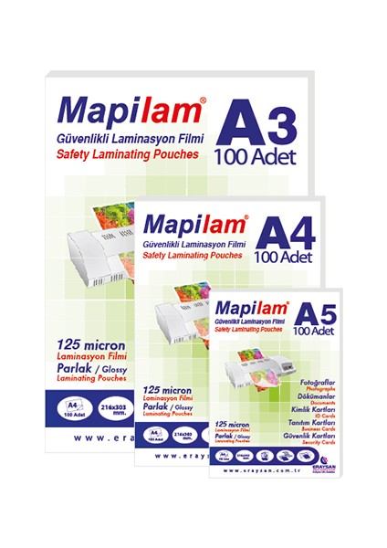lam 125 Mic A5 Parlak Laminasyon Filmi (1021205) fırsatları