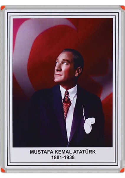 415 50X70 Atatürk Portresi (Alüminyum Çerçeve)