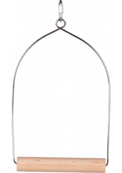 Kuş Ahşap Metal Askılı Tünek 15X27cm