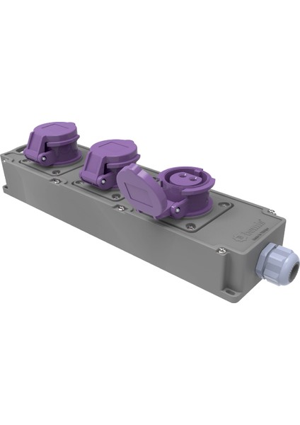 Cee Tri Box Grup Priz 2/32A. 24V. 3 Ad.