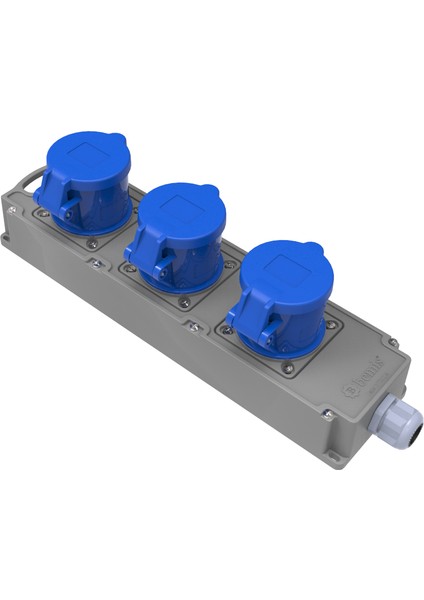 Cee Tri Box Grup Priz 3/32A. 220V. 3 Ad.