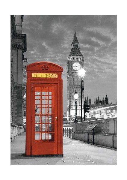 1000 Parçalı Puzzle Big Ben ve Telefon Kulübesi -194759