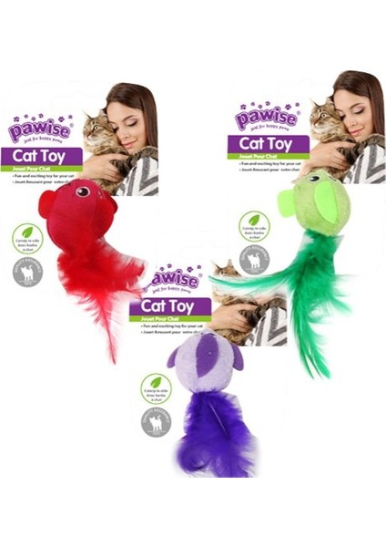 Catnipli Peluş Kuş Kedi Oyuncağı 12 Cm