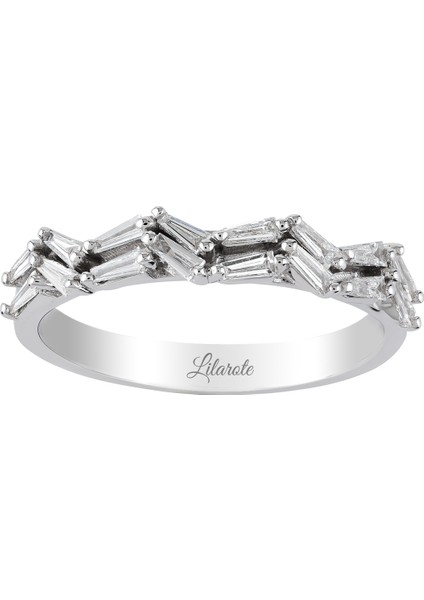 0.28 Ct Pırlanta Baget Yüzük