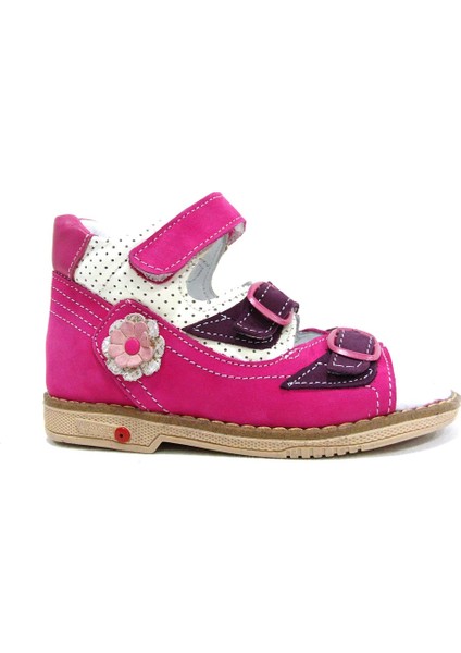 093 Pembe Mor Beyaz Çocuk Ayakkabı