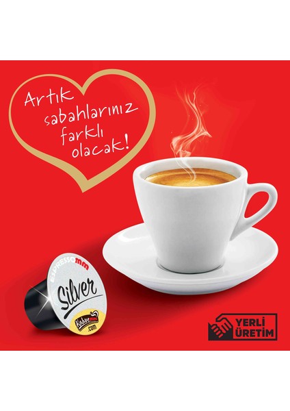 Silver Kapsül Kahve (50 Adet) - Nespresso Uyumlu