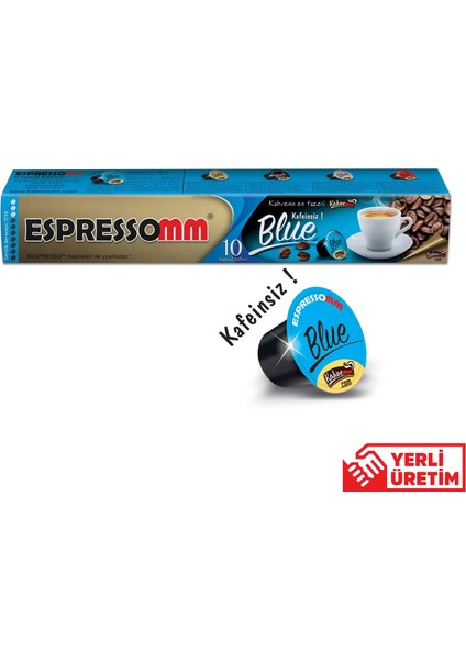 Blue Kapsül Kahve-Kafeinsiz! (50 Adet) - Nespresso Uyumlu