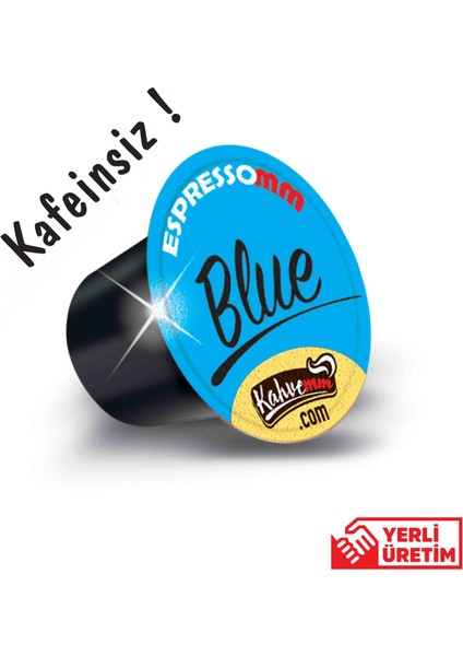 Blue Kapsül Kahve-Kafeinsiz! (50 Adet) - Nespresso Uyumlu