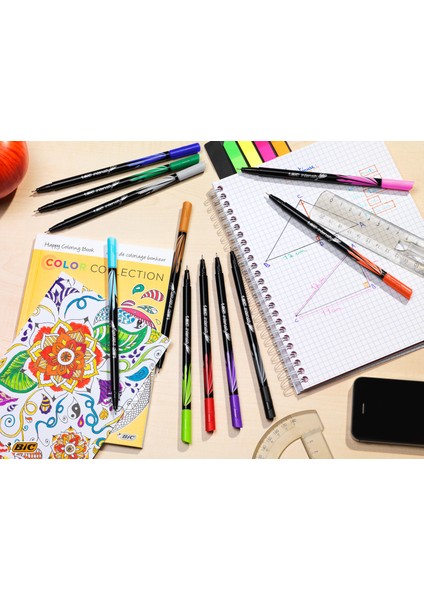 Intensity Fine Liner Keçe Uçlu Kalem Kırmızı 12'Li Kutu
