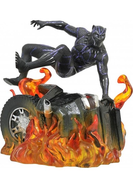 Marvel Gallery Black Panther Flaming Car Statue
