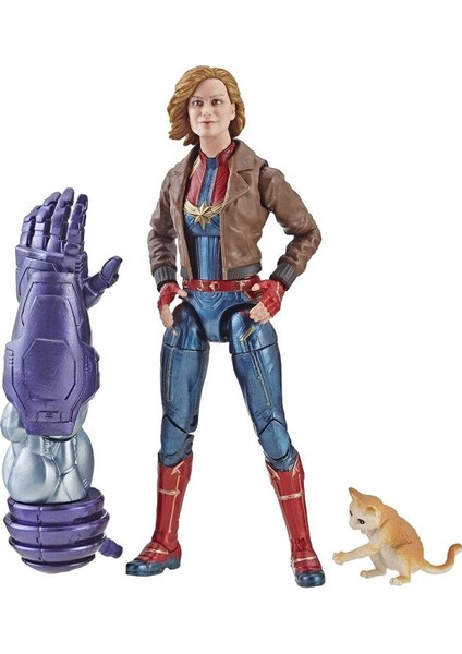 Hasbro Captain Marvel - Marvel Legends Captain Marvel (Bomber Jacket) (Kree Sentry BAF) Aksiyon Figürü