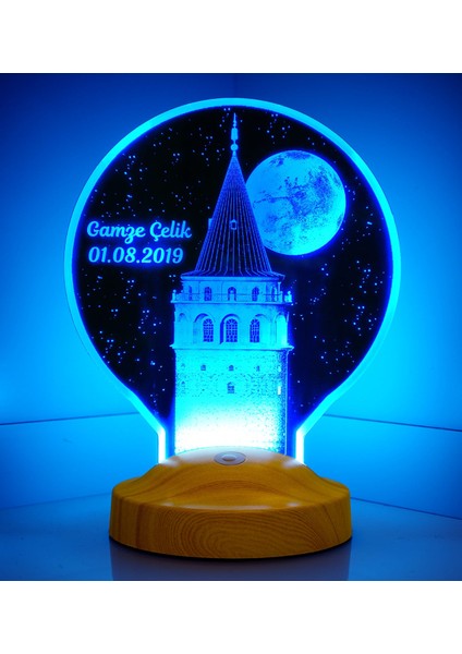 Yeni Galata Kulesi Kişiye Özel İsimli Led Fotolamba fırsatları
