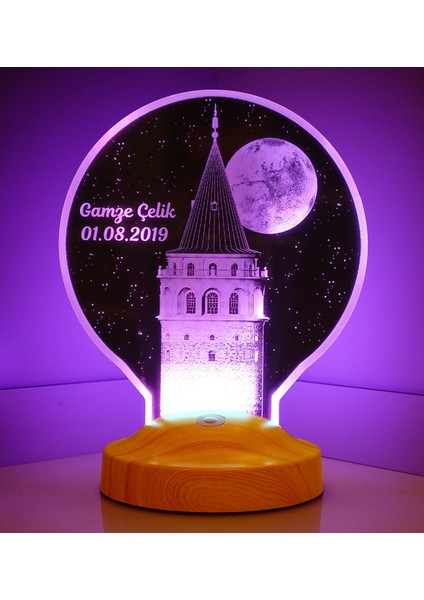 Yeni Galata Kulesi Kişiye Özel İsimli Led Fotolamba indirimleri