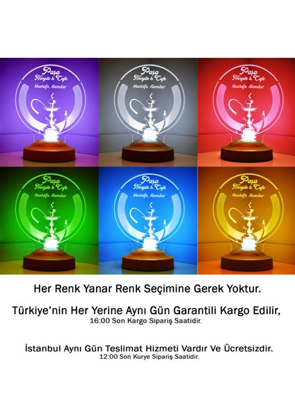 Kişiye Özel Nargile Led Lamba indirimleri
