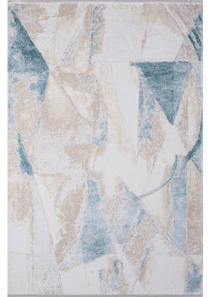 Halı Prizma 0861e Bej Mavi