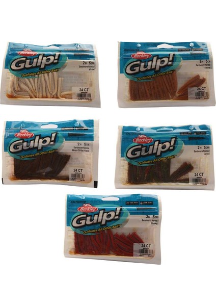 Gulp Alive Sandworm 5Cm 2İn 24Ct Silikon Yem