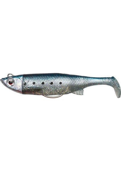 3D TPE Minnow 10Cm 23Gr Silikon Yem WHİTE GLİTTER