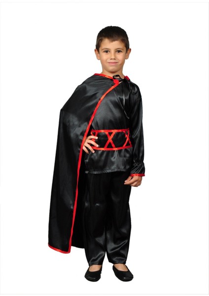 Kırmızı Kurdelalı Zorro Kostümü