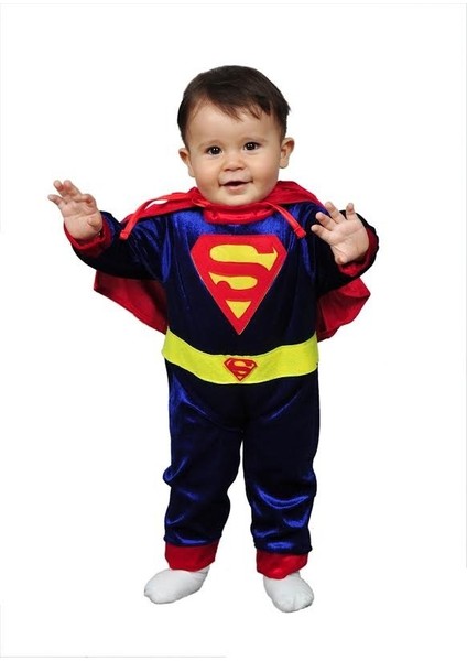 Super Adam Kostümü Bebek Kıyafeti