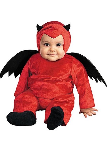 Sevimli Şeytan Kostümü Bebek Halloween Kıyafeti