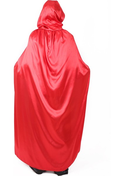 Kapüşonlu Pelerin Kırmızı 160 cm fiyatları