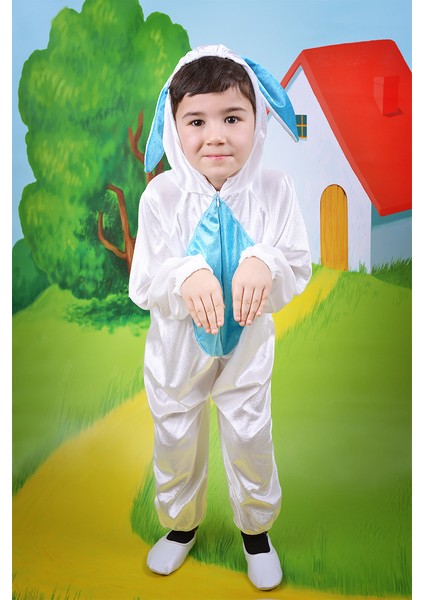 Tavşan Kostümü Mavi Erkek Çocuk