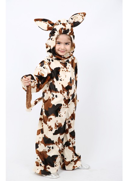 İnek Kostümü Çocuk Kahverengi - Krem fiyatları