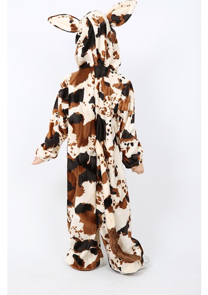 İnek Kostümü Çocuk Kahverengi - Krem fırsatları