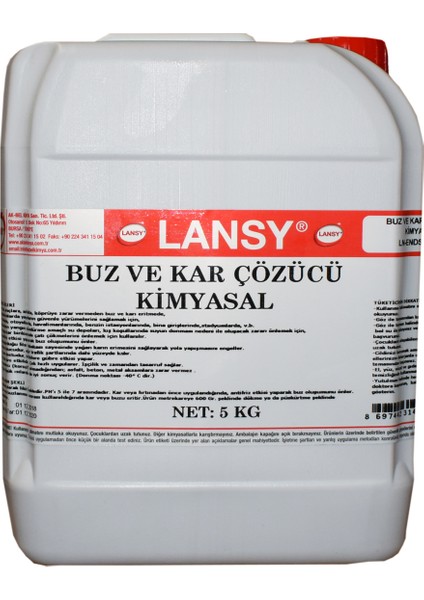 Zemin Buz Ve Kar Çözücü 5 kg