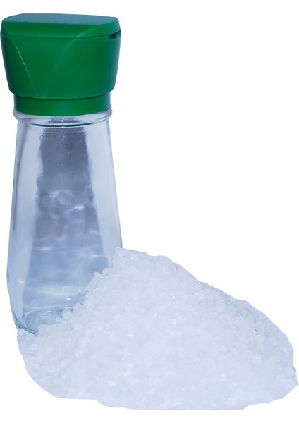 Tuz Karabiber Değirmeni Yeşil + Himalaya Çakıl Tuz Beyaz 250 gr fırsatları