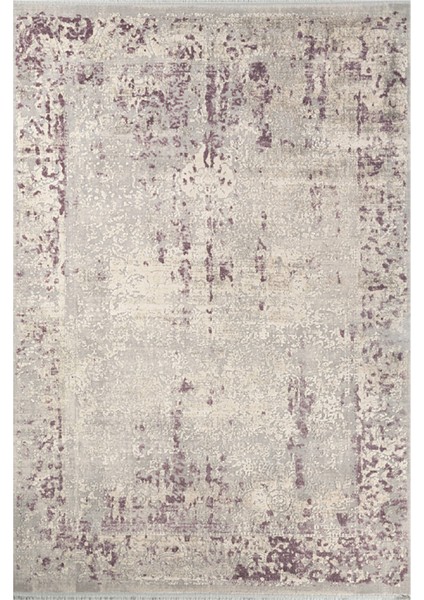 Cunda DK 6054 Gri/Lila 155 x 230 cm Saçaklı Modern Halı fiyatları