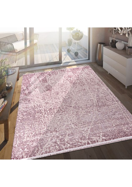 Nehir DG 9694 Lila 155 x 230 cm Saçaklı Modern Halı