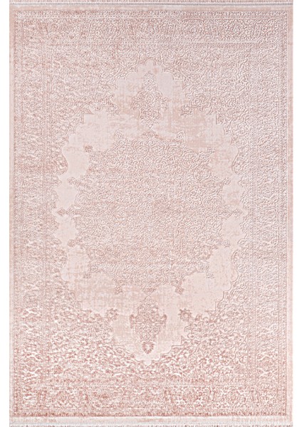 Nehir DG 9460 Pembe 155 x 230 cm Saçaklı Modern Halı