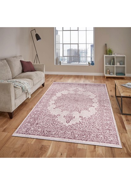 Nehir DG 9460 Lila 155 x 230 cm Saçaklı Modern Halı